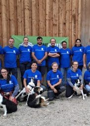 L'équipe du CIIRPO prennent la pause à l'occasion des rencontres du CIIRPO (tshirt bleu).