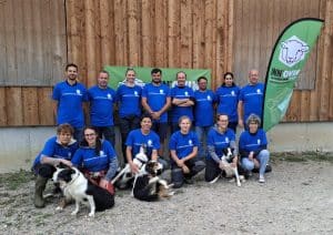 L'équipe du CIIRPO prennent la pause à l'occasion des rencontres du CIIRPO (tshirt bleu).